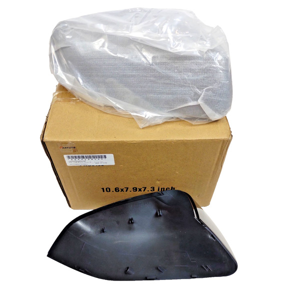 2 Pcs Black Side Mirror Cover Cap Left Right for Land Rover Range Rover LR2 LR4 - Picture 6 of 10